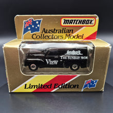 Load image into Gallery viewer, Matchbox 1995 FJ Holden Panel Van Black Australian Collectors Model Limited Edition - Boxed
