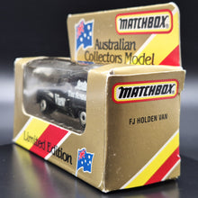 Load image into Gallery viewer, Matchbox 1995 FJ Holden Panel Van Black Australian Collectors Model Limited Edition - Boxed
