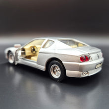 Load image into Gallery viewer, Maisto 1992 Ferrari 456 GT Silver 1:39 Shell Collezione Die Cast Car
