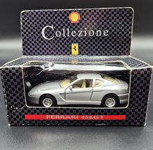 Load image into Gallery viewer, Maisto 1992 Ferrari 456 GT Silver 1:39 Shell Collezione Die Cast Car

