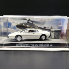 Load image into Gallery viewer, Universal Hobbies James Bond 007 Lotus Esprit S1 White &quot;The Spy Who Loved Me&quot; 1:43 Die Cast Model
