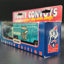 Load image into Gallery viewer, Matchbox 1995 Scania T142 Cargo Truck Aqua Blue Port Adelaide Power Footy Convoys
