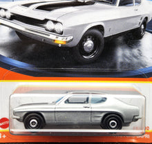 Load image into Gallery viewer, Matchbox 2021 1970 Ford Capri Silver #18 MBX Showroom New Long Card
