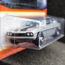 Load image into Gallery viewer, Matchbox 2021 1970 Ford Capri Silver #18 MBX Showroom New Long Card
