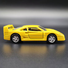 Load image into Gallery viewer, Maisto 1990 Ferrari F40 Yellow 1:38 Shell Collezione Die Cast Car
