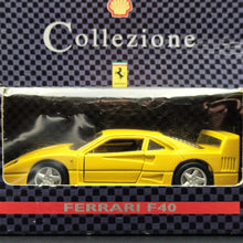 Load image into Gallery viewer, Maisto 1990 Ferrari F40 Yellow 1:38 Shell Collezione Die Cast Car
