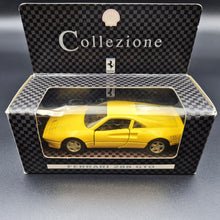 Load image into Gallery viewer, Maisto 1987 Ferrari 288 GTO Yellow 1:36 Shell Collezione Die Cast Car
