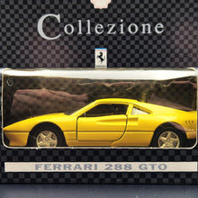 Load image into Gallery viewer, Maisto 1987 Ferrari 288 GTO Yellow 1:36 Shell Collezione Die Cast Car
