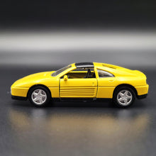 Load image into Gallery viewer, Maisto 1992 Ferrari 348 TS Yellow 1:38 Shell Collezione Die Cast Car
