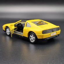 Load image into Gallery viewer, Maisto 1992 Ferrari 348 TS Yellow 1:38 Shell Collezione Die Cast Car

