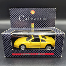Load image into Gallery viewer, Maisto 1992 Ferrari 348 TS Yellow 1:38 Shell Collezione Die Cast Car

