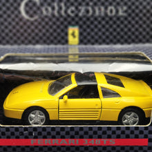 Load image into Gallery viewer, Maisto 1992 Ferrari 348 TS Yellow 1:38 Shell Collezione Die Cast Car

