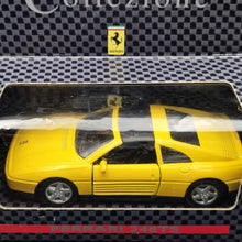 Load image into Gallery viewer, Maisto 1992 Ferrari 348 TS Yellow 1:38 Shell Collezione Die Cast Car
