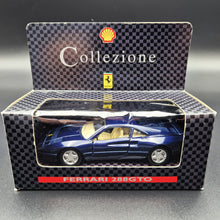 Load image into Gallery viewer, Maisto 1987 Ferrari 288 GTO Dark Blue 1:36 Shell Collezione Die Cast Car
