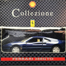 Load image into Gallery viewer, Maisto 1987 Ferrari 288 GTO Dark Blue 1:36 Shell Collezione Die Cast Car
