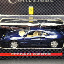 Load image into Gallery viewer, Maisto 1987 Ferrari 288 GTO Dark Blue 1:36 Shell Collezione Die Cast Car
