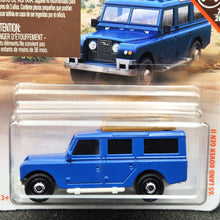 Load image into Gallery viewer, Matchbox 2019 &#39;65 Land Rover Gen II Blue #64 MBX Off-Road 7/20 New Long Card
