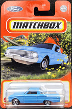 Load image into Gallery viewer, Matchbox 2021 1961 Ford Ranchero Sky Blue #96 MBX Highway New Long Card
