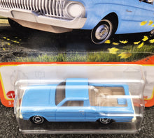 Load image into Gallery viewer, Matchbox 2021 1961 Ford Ranchero Sky Blue #96 MBX Highway New Long Card
