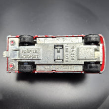 Load image into Gallery viewer, Majorette 1982 Mercedes-Benz T2 Pompier Aeroport Fire Truck Red #258 Series 200
