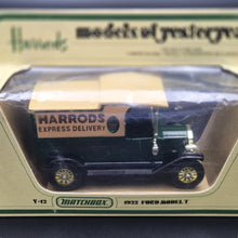 Load image into Gallery viewer, Matchbox 1912 Ford Model T Harrod&#39;s Express Delivery Green Models Of Yesteryear Y12-3
