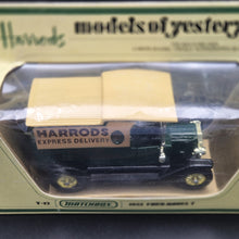Load image into Gallery viewer, Matchbox 1912 Ford Model T Harrod&#39;s Express Delivery Green Models Of Yesteryear Y12-3
