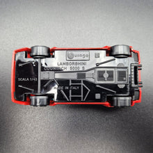 Load image into Gallery viewer, Bburago 1990 Lamborghini Countach 500 S Red #4137 1:43 Die Cast 4100 Series
