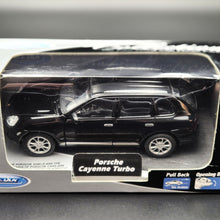 Load image into Gallery viewer, Welly 2010 Porsche Cayenne Turbo Black #42348 1:36 Collection Series
