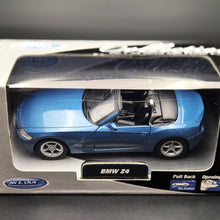 Load image into Gallery viewer, Welly 2008 BMW Z4 Convertible Blue #2328 1:36 Collection Series
