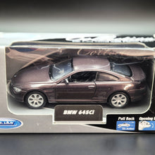 Load image into Gallery viewer, Welly 2010 BMW 645Ci Dark Violet #2353 1:36 Collection Series
