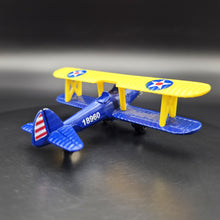 Load image into Gallery viewer, Classic Biplane (Boeing-Stearman PT-17) Blue #646 1:76 Historic Biplane Series
