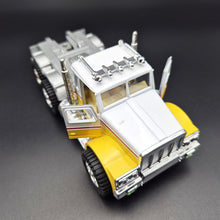 Load image into Gallery viewer, 1993 Hot Wheels Mighty Rig Shell Oil Tanker Semi Truck &amp; Trailer Yellow
