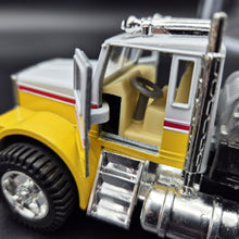 Load image into Gallery viewer, 1993 Hot Wheels Mighty Rig Shell Oil Tanker Semi Truck &amp; Trailer Yellow
