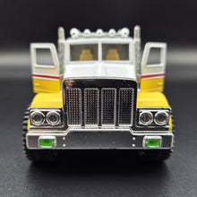 Load image into Gallery viewer, 1993 Hot Wheels Mighty Rig Shell Oil Tanker Semi Truck &amp; Trailer Yellow
