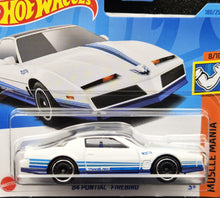Load image into Gallery viewer, Hot Wheels 2023 &#39;84 Pontiac Firebird White #180 Muscle Mania 8/10 New
