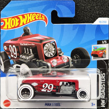 Load image into Gallery viewer, Hot Wheels 2024 Max Steel Red #19 HW Roadsters 1/5 New
