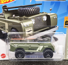 Load image into Gallery viewer, Hot Wheels 2023 Land Rover Series II Green #242 Baja Blazers 10/10 New
