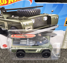 Load image into Gallery viewer, Hot Wheels 2023 Land Rover Series II Green #242 Baja Blazers 10/10 New
