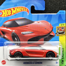 Load image into Gallery viewer, Hot Wheels 2023 Koenigsegg Gemera Red #188 HW Exotics 4/10 New
