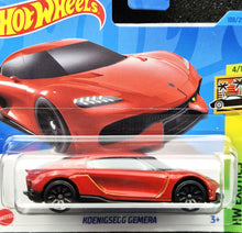 Load image into Gallery viewer, Hot Wheels 2023 Koenigsegg Gemera Red #188 HW Exotics 4/10 New
