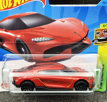 Load image into Gallery viewer, Hot Wheels 2023 Koenigsegg Gemera Red #188 HW Exotics 4/10 New
