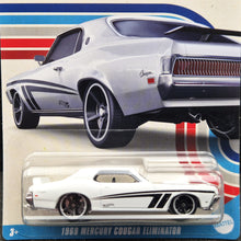 Load image into Gallery viewer, Hot Wheels 2023 1969 Mercury Cougar Eliminator White American Steel 2/8 New Long Card
