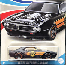 Load image into Gallery viewer, Hot Wheels 2023 Custom 1967 Pontiac Firebird Matte Black American Steel 7/8 New Long Card

