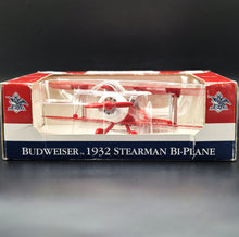 Load image into Gallery viewer, Budweiser 1932 Stearman Bi-Plane - Anheuser Busch Vintage Airplane Bank - Adult Collectors Series
