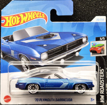 Load image into Gallery viewer, Hot Wheels 2024 &#39;70 Plymouth Barracuda Dark Blue #20 HW Roadsters 3/5 New
