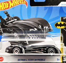 Load image into Gallery viewer, Hot Wheels 2024 Batman &amp; Robin Batmobile Black #54 Batman 2/5 New
