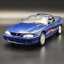 Load image into Gallery viewer, Universal Hobbies 1994 Ford Mustang GT Convertible #3158 Dark Blue 1:18 Die Cast Car
