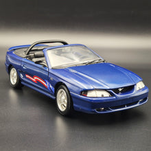Load image into Gallery viewer, Universal Hobbies 1994 Ford Mustang GT Convertible #3158 Dark Blue 1:18 Die Cast Car
