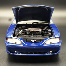 Load image into Gallery viewer, Universal Hobbies 1994 Ford Mustang GT Convertible #3158 Dark Blue 1:18 Die Cast Car
