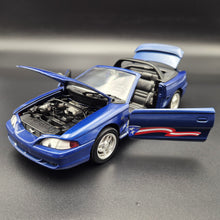 Load image into Gallery viewer, Universal Hobbies 1994 Ford Mustang GT Convertible #3158 Dark Blue 1:18 Die Cast Car
